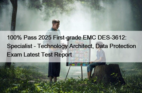 100% Pass 2025 First-grade EMC DES-3612: Specialist - Technology Architect, Data Protection Exam Latest Test Report