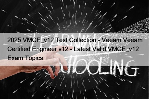 2025 VMCE_v12 Test Collection - Veeam Veeam Certified Engineer v12 - Latest Valid VMCE_v12 Exam Topics